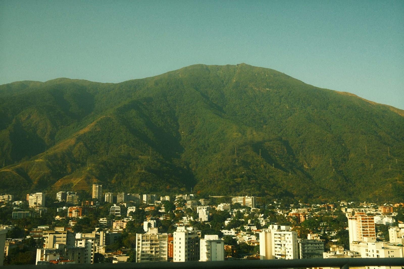 Caracas city skyline with Ávila mountain in the background